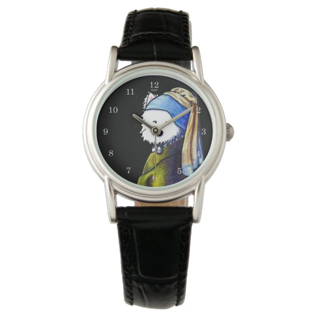 Reloj De Pulsera Vermeer Westie Chica (Anverso)