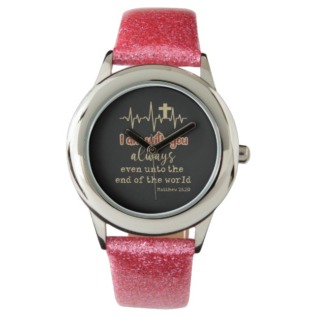 Reloj De Pulsera Verso de la Biblia inspiradora (Anverso)