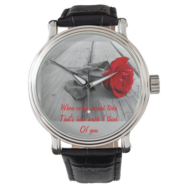 Reloj De Pulsera Verso romántico (Anverso)