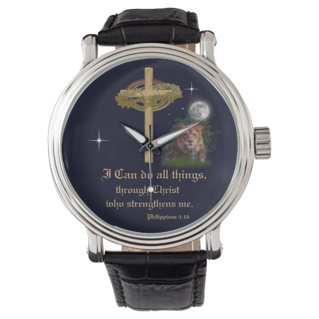 Reloj De Pulsera Versos de la Biblia (Anverso)