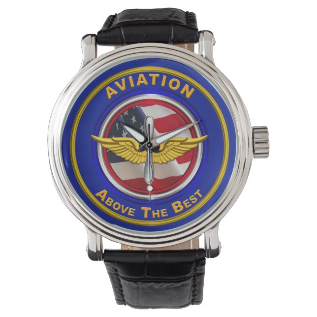 Reloj De Pulsera Veterano de Aviación del Ejército (Anverso)