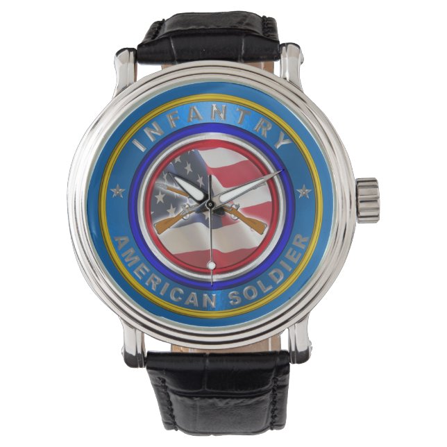 Reloj De Pulsera Veterano de Infantería del Ejército (Anverso)