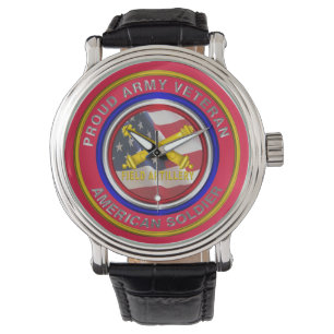 Reloj De Pulsera Veterano de la Artillería de Campo