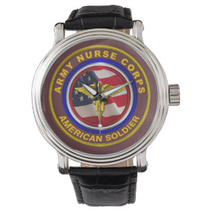 Reloj De Pulsera Veterano del Cuerpo de Enfermeras del Ejército
