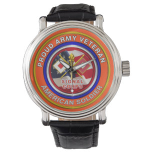 Reloj De Pulsera Veterano del Cuerpo de Señales