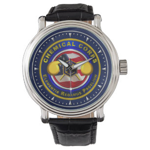 Reloj De Pulsera Veterano del Cuerpo Químico