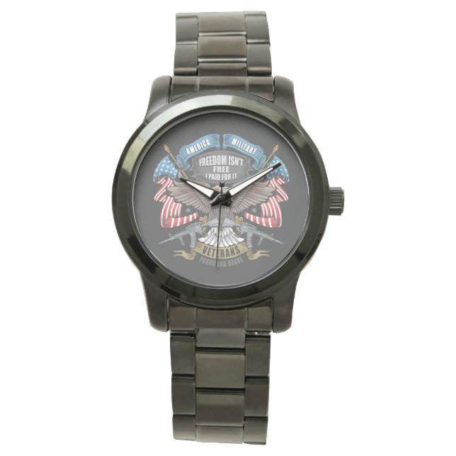 Reloj De Pulsera Veterano militar estadounidense (Anverso)