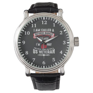 Reloj De Pulsera Veterano soldado retirado de Humor de Estados Unid