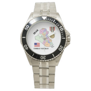 RELOJ DE PULSERA VETERANOS IRAQ / 1 ESTRELLA DE CAMPAÑA
