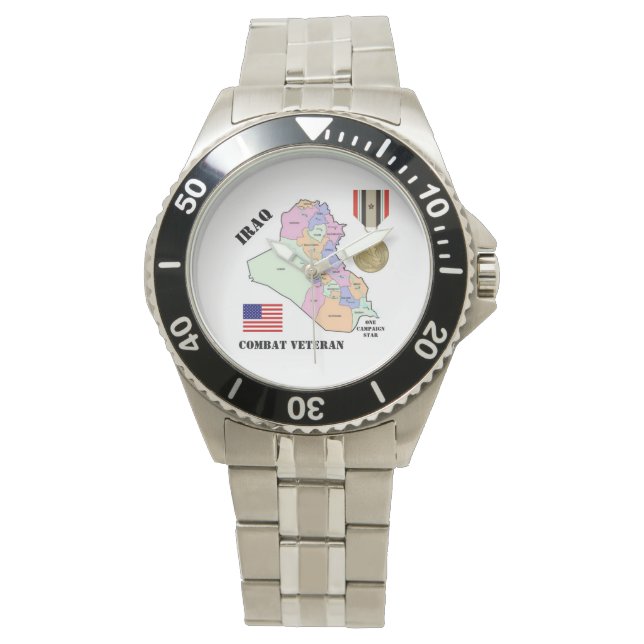 RELOJ DE PULSERA VETERANOS IRAQ / 1 ESTRELLA DE CAMPAÑA (Anverso)