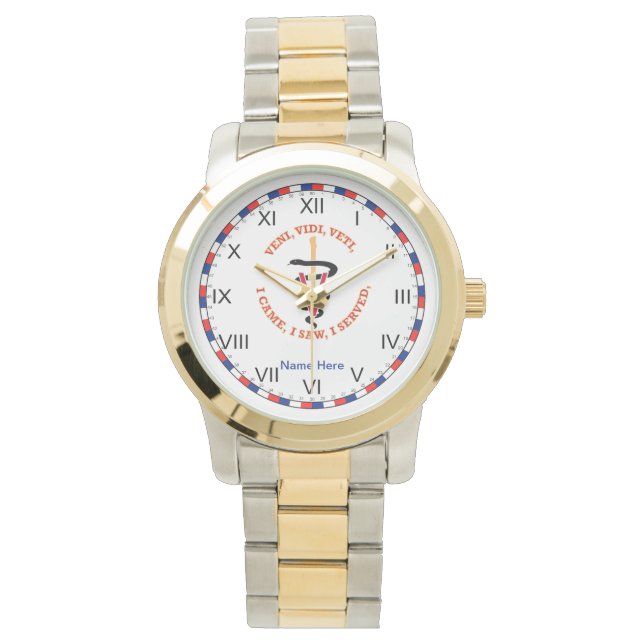 Reloj De Pulsera Veterinario VVV Caduceus (Anverso)