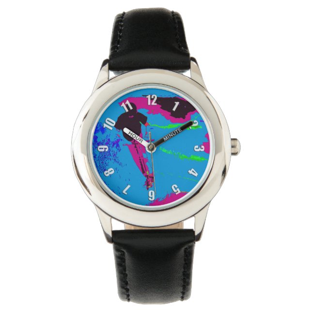 Reloj De Pulsera Viajando en galaxia - Scooter Rider Watch (Anverso)