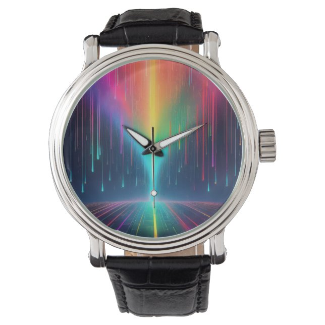 Reloj De Pulsera Viaje con gota de arcoiris (Anverso)