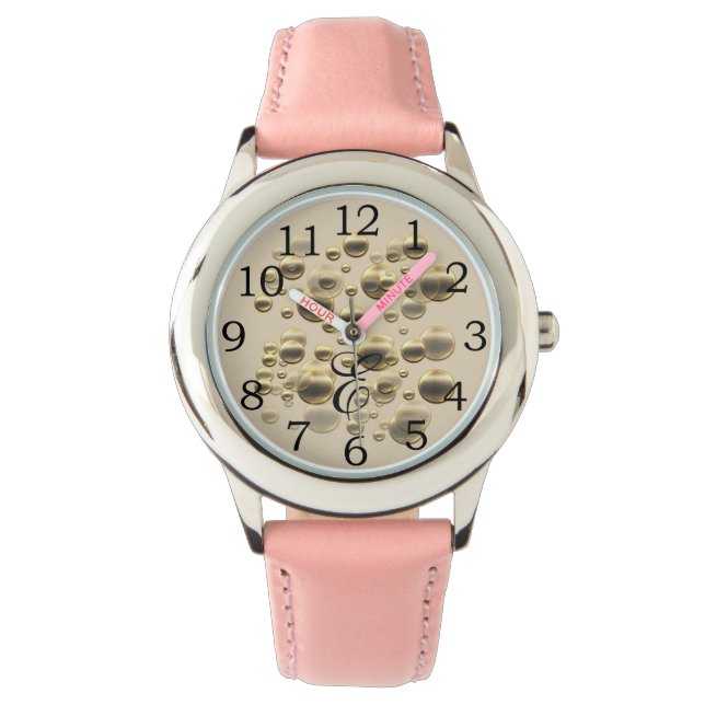 Reloj De Pulsera Viaje de vacaciones de oro retro (Anverso)