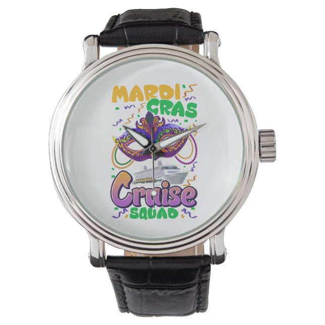 Reloj De Pulsera Viaje de vacaciones en cruceros al Carnaval de Mar (Anverso)