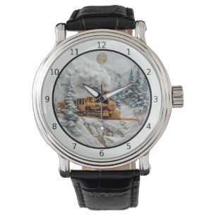 Reloj De Pulsera Viaje en tren invernal, elegancia