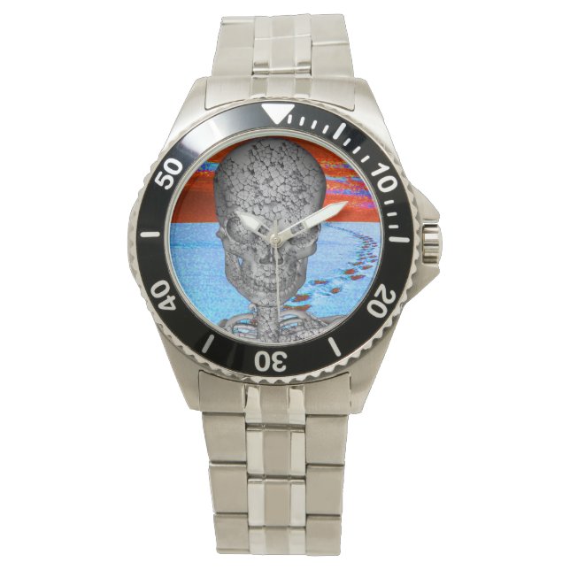 Reloj De Pulsera Viajero de tiempo de cráneo (Anverso)