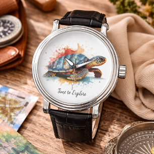 Reloj De Pulsera Viajero Vibrante, personalizado