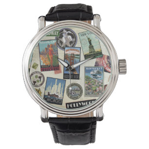 Reloj De Pulsera Viajes modernos de época EE.UU.
