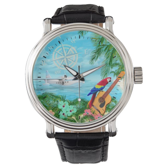 Reloj De Pulsera Viajes tropicales (Anverso)