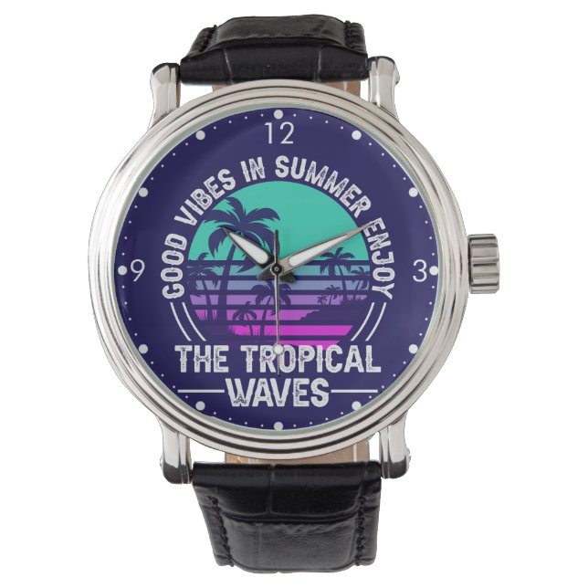 Reloj De Pulsera Vibes de verano tropical-82646 (Anverso)