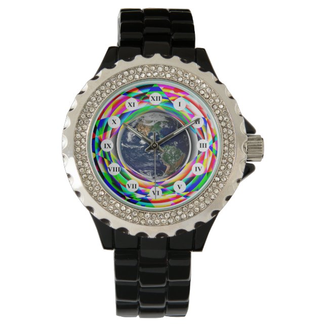 Reloj De Pulsera Vibes terrestres (romano) de Kenneth Yoncich (Anverso)