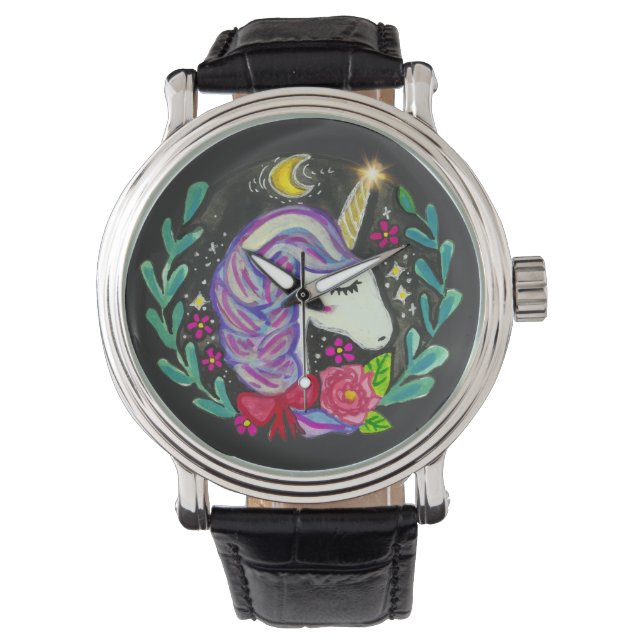 Reloj De Pulsera Vibraciones de Unicornio Mágico  (Anverso)