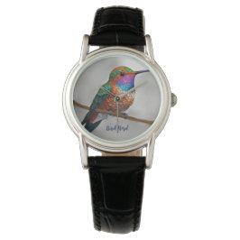 Reloj De Pulsera Vibrant Allen’s Hummingbird Painting