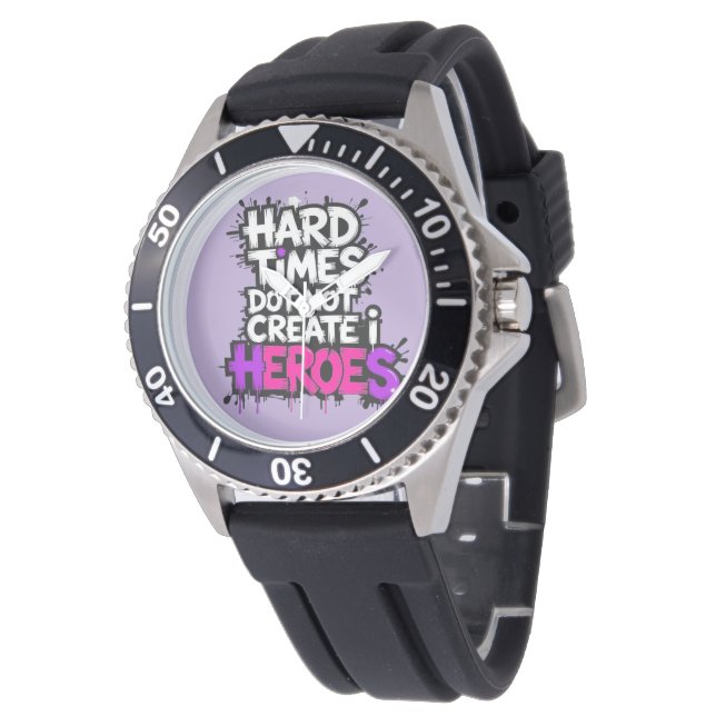 Reloj De Pulsera Vibrant Gradient Typographical Create Heroes  (Angular)