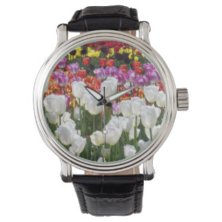 Reloj De Pulsera Vibrant Spring Garden Floral Watch