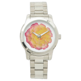 Reloj De Pulsera Vibrant Yellow and Pink Rose eWatch Watch