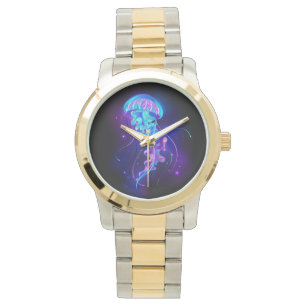 Reloj De Pulsera Vibrante color Glustre medusas
