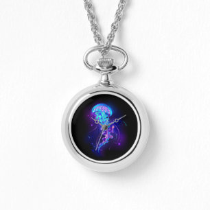 Reloj De Pulsera Vibrante color Glustre medusas