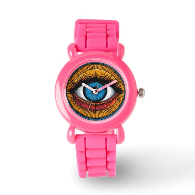 Reloj De Pulsera Vibrante Diseño ocular artístico maligno (Anverso)