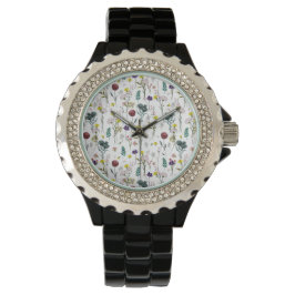 Reloj De Pulsera Vibrante Flor Silvestre 