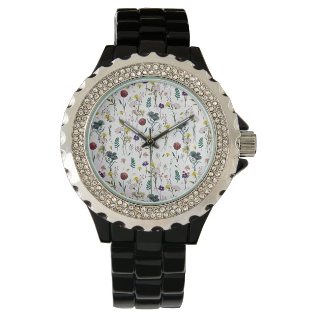Reloj De Pulsera Vibrante Flor Silvestre  (Anverso)