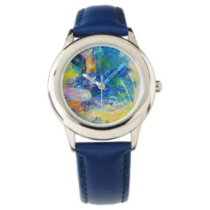 Reloj De Pulsera Vibrante Resumen de la impresión del arte del gato