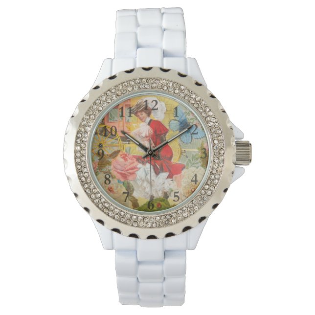 Reloj De Pulsera Victoriana Lady Woman Fun Carriage (Anverso)