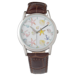 Reloj De Pulsera Vida marina y anclas