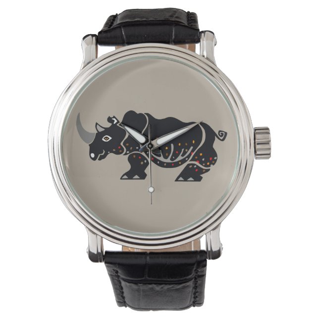 Reloj De Pulsera Vida silvestre - Guay RHINOCEROS - Naturaleza - Co (Anverso)