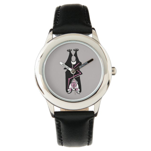 Reloj De Pulsera Vida silvestre - MTD rosada y negra - Naturaleza - (Anverso)