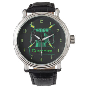 Reloj De Pulsera Videojugador personalizado del poder