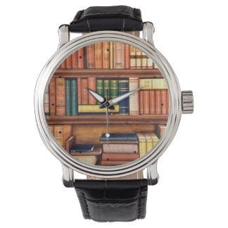 Reloj De Pulsera Viejos Libros Biblioteca de Venados Biblioteca de