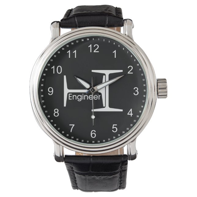 Reloj De Pulsera Vigas de acero para ingenieros (Anverso)