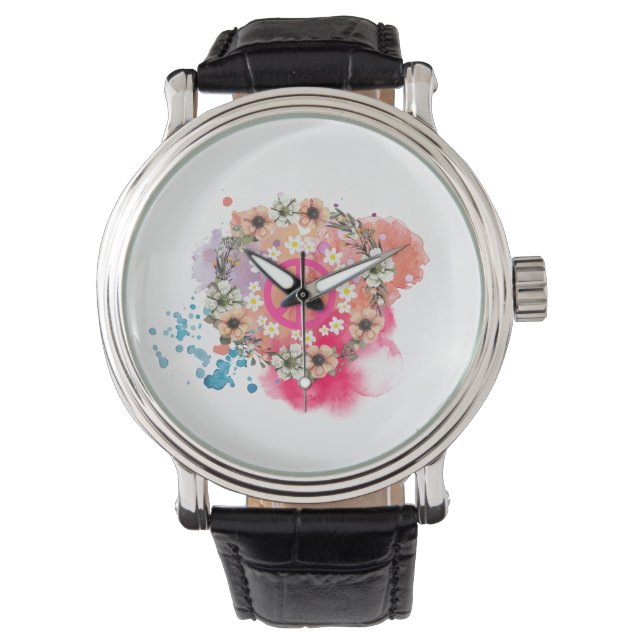 Reloj De Pulsera Vigila Hippie (Anverso)