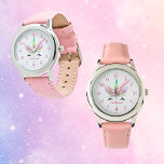 Reloj De Pulsera Vigilan a Personalizado personalizada Rainbow Unic<br><div class="desc">¡Este magnífico reloj de unicornio haría un gran regalo para los niños!</div>