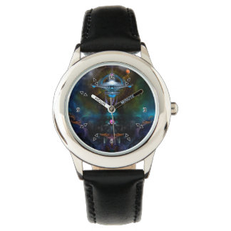 Reloj De Pulsera Vigilancia Análoga de la Escritura de la Estación 