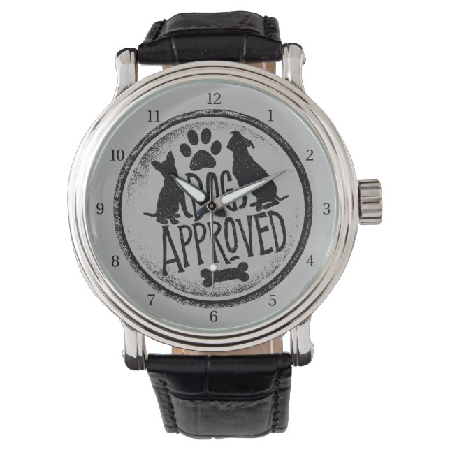 Reloj De Pulsera Vigilancia aprobada por perros (Anverso)