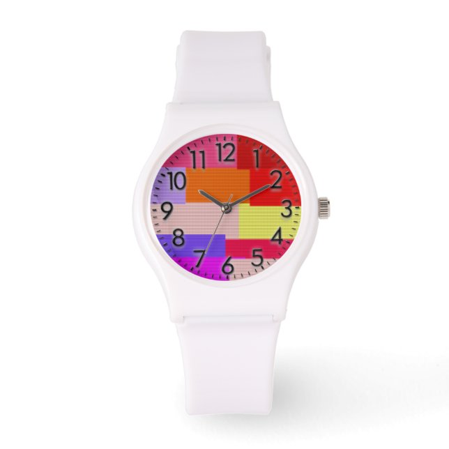 Reloj De Pulsera Vigilancia colorida (Anverso)