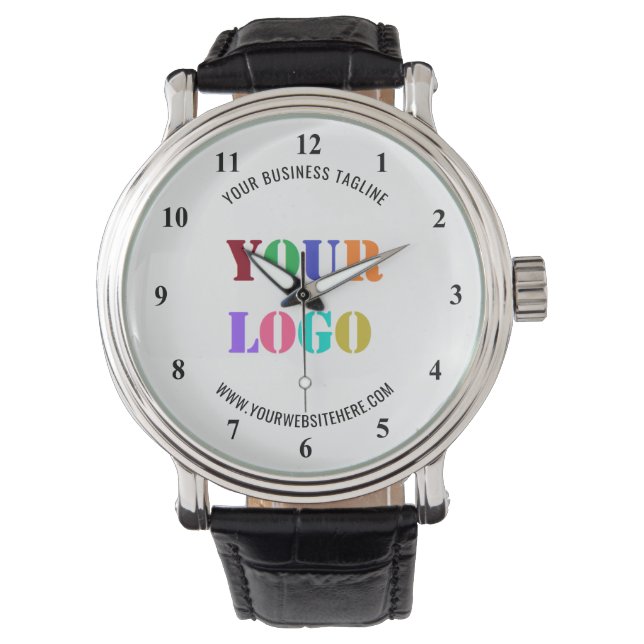Reloj De Pulsera Vigilancia comercial promocional del logotipo de l (Anverso)